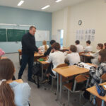 Профориентационная встреча в школе № 123