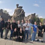 Посещение памятников и возложение цветов студентами ВФ РГУ СоцТех