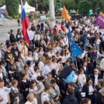 Студенты ВФ РГУ СоцТех приняли участие в ежегодном Параде студенчества Студенты ВФ РГУ СоцТех приняли участие в ежегодном Параде студенчества